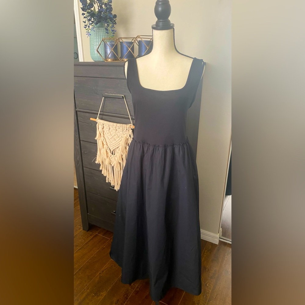 Black tank dress with pockets